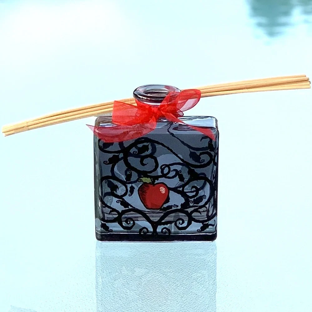 Disney Snow White Red Apple Glass Bottle Reed Essential Oil or Incense Diffuser
